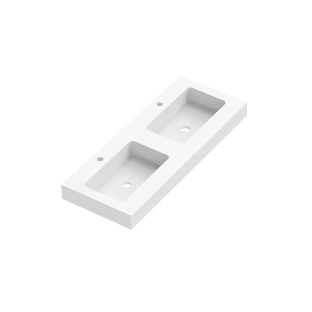 Ambar Depth 46 Plinthed 2 Sink 120cm — available at DB Tiles Northern Ireland
