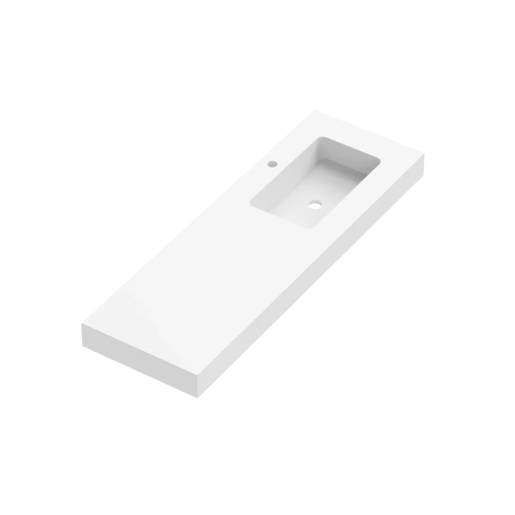 Ambar Depth 46 Plinthed 1 Sink Right 140cm