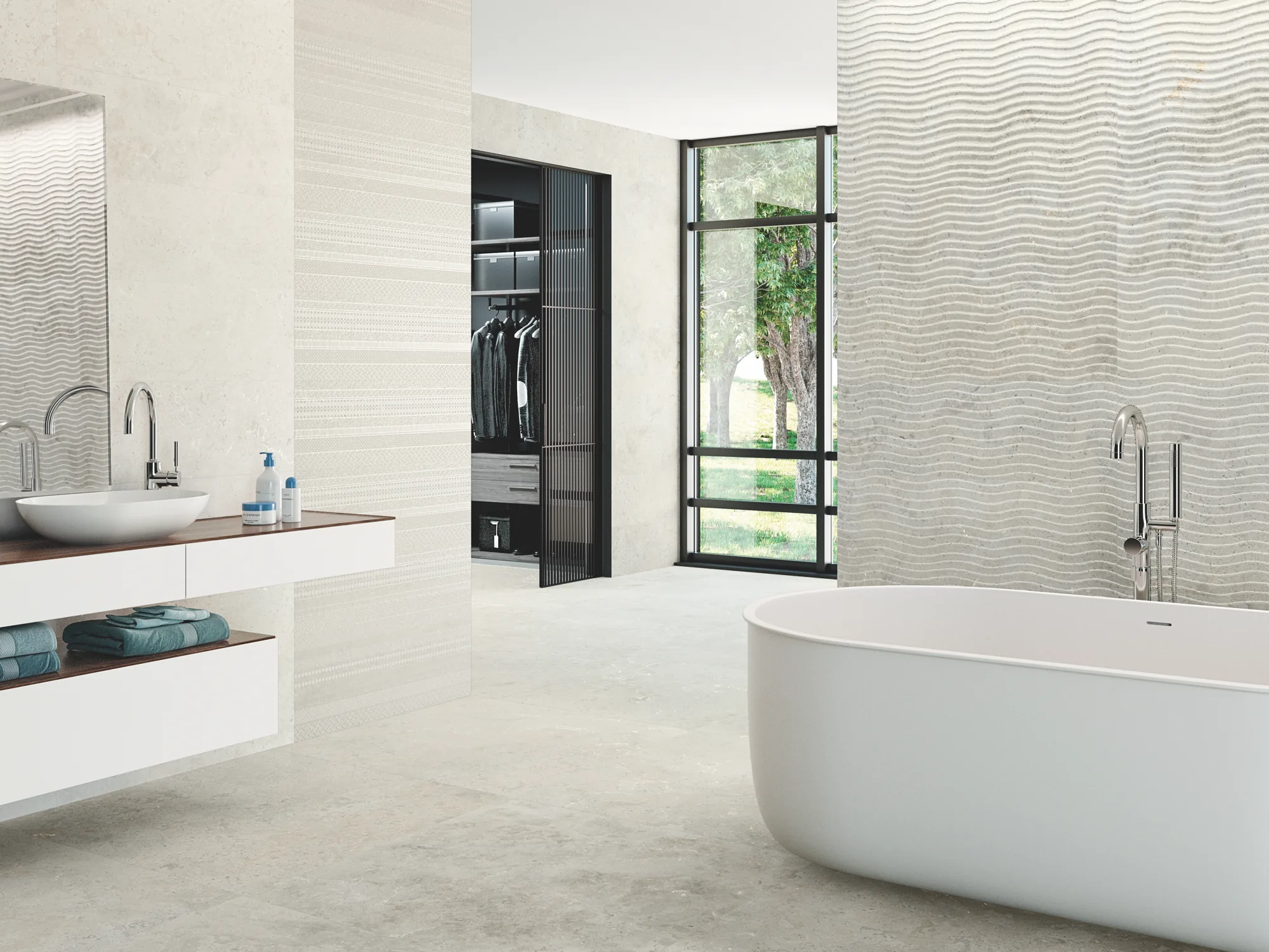 Baltimore 1816 Concrete-Effect Porcelain Tile 1000x1000mm - Image 2