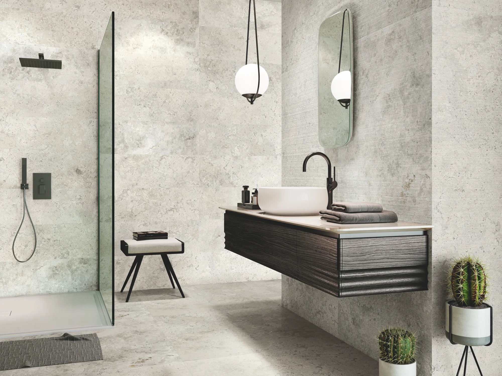 Baltimore 1827 Concrete-Effect Porcelain Tile 1000x1000mm - Image 2