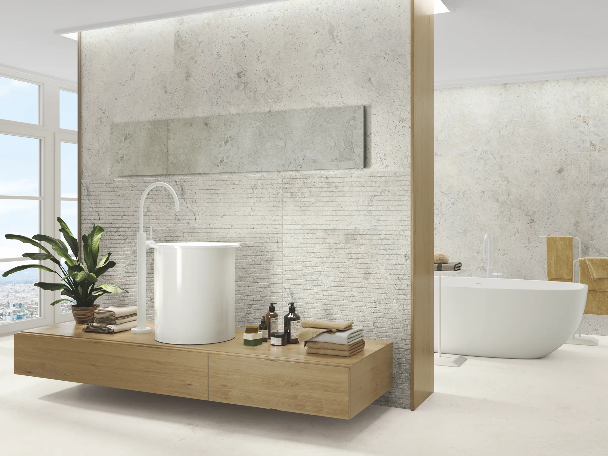 Baltimore 1827 Concrete-Effect Porcelain Tile 1000x1000mm - Image 3