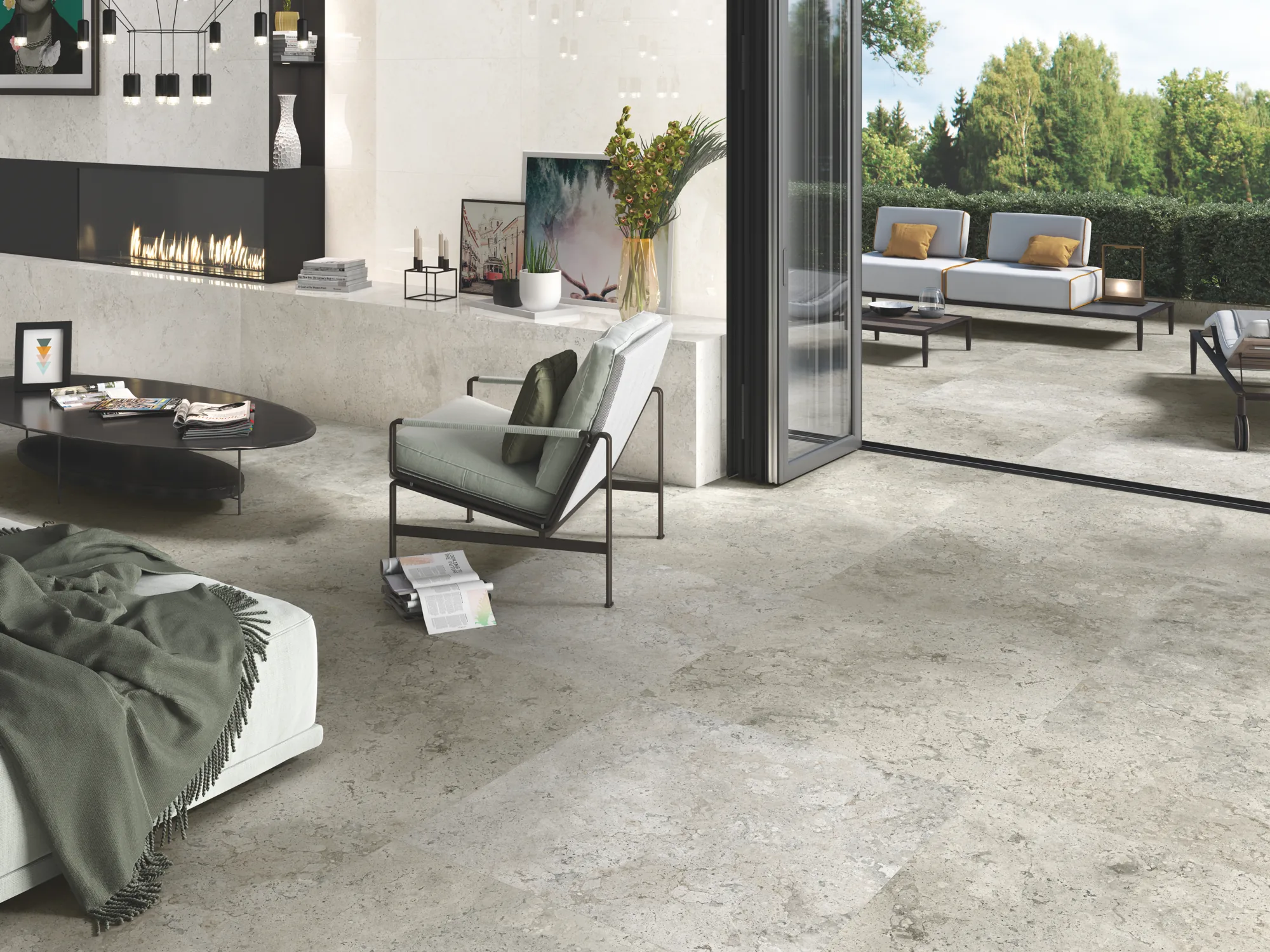 Baltimore 1827 Concrete-Effect Porcelain Tile 1000x1000mm