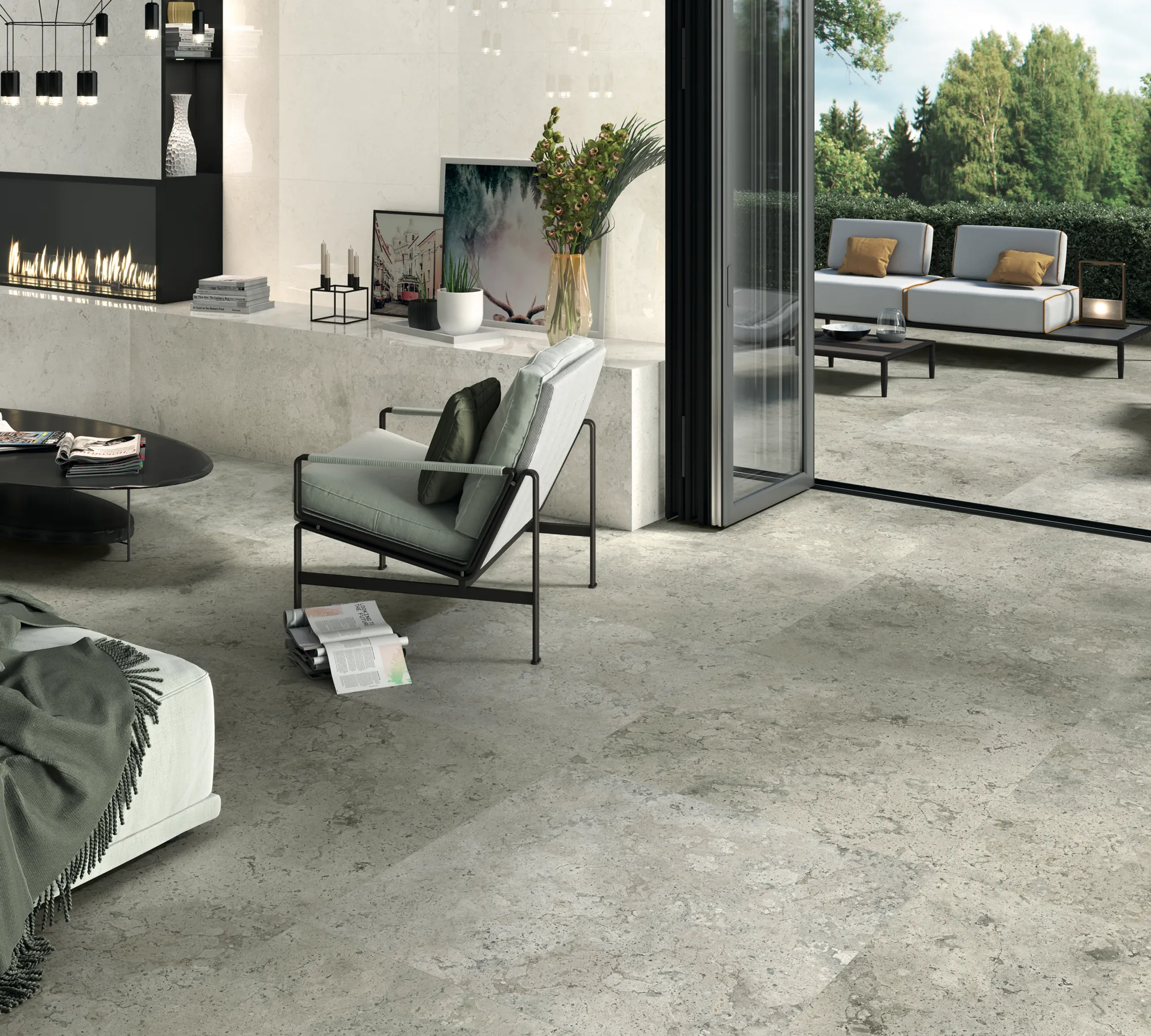 Baltimore 6612 Concrete-Effect Porcelain Tile 1475x640mm - Image 3