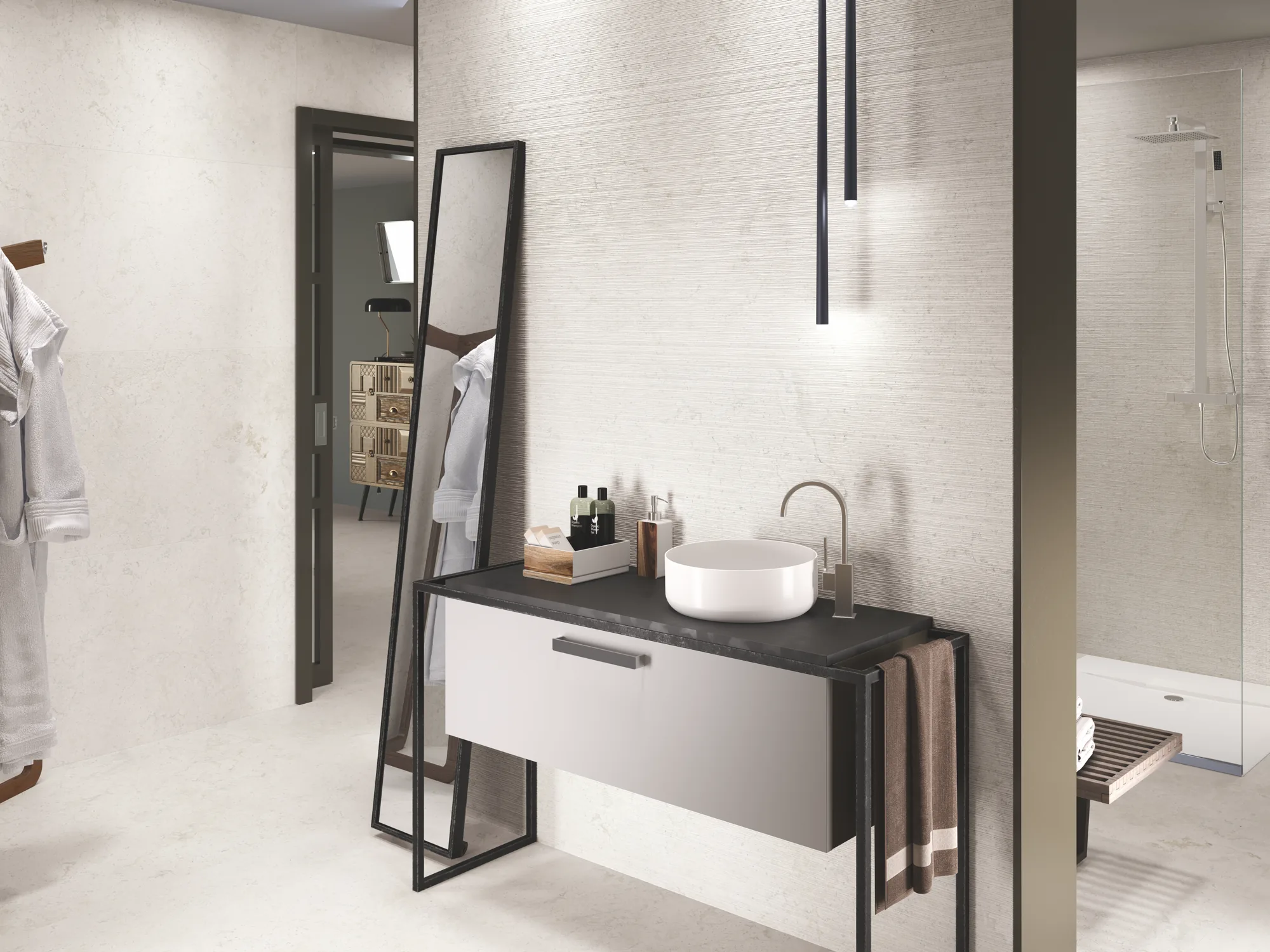 Baltimore 6612 Concrete-Effect Porcelain Tile 1475x640mm