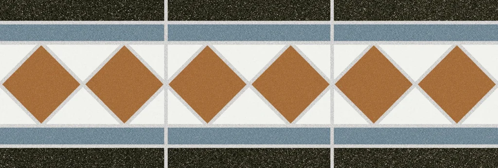 C.HV-34 Hydraulic Pattern Ceramic Border Tile 330x110mm