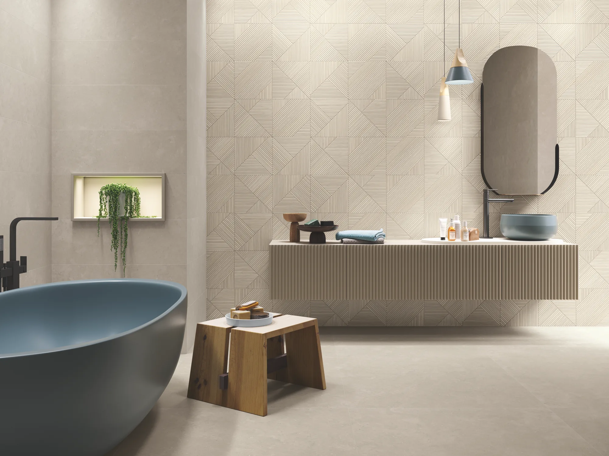 Elba 1859 Stone-Effect Porcelain Tile 1000x1000mm - Image 4