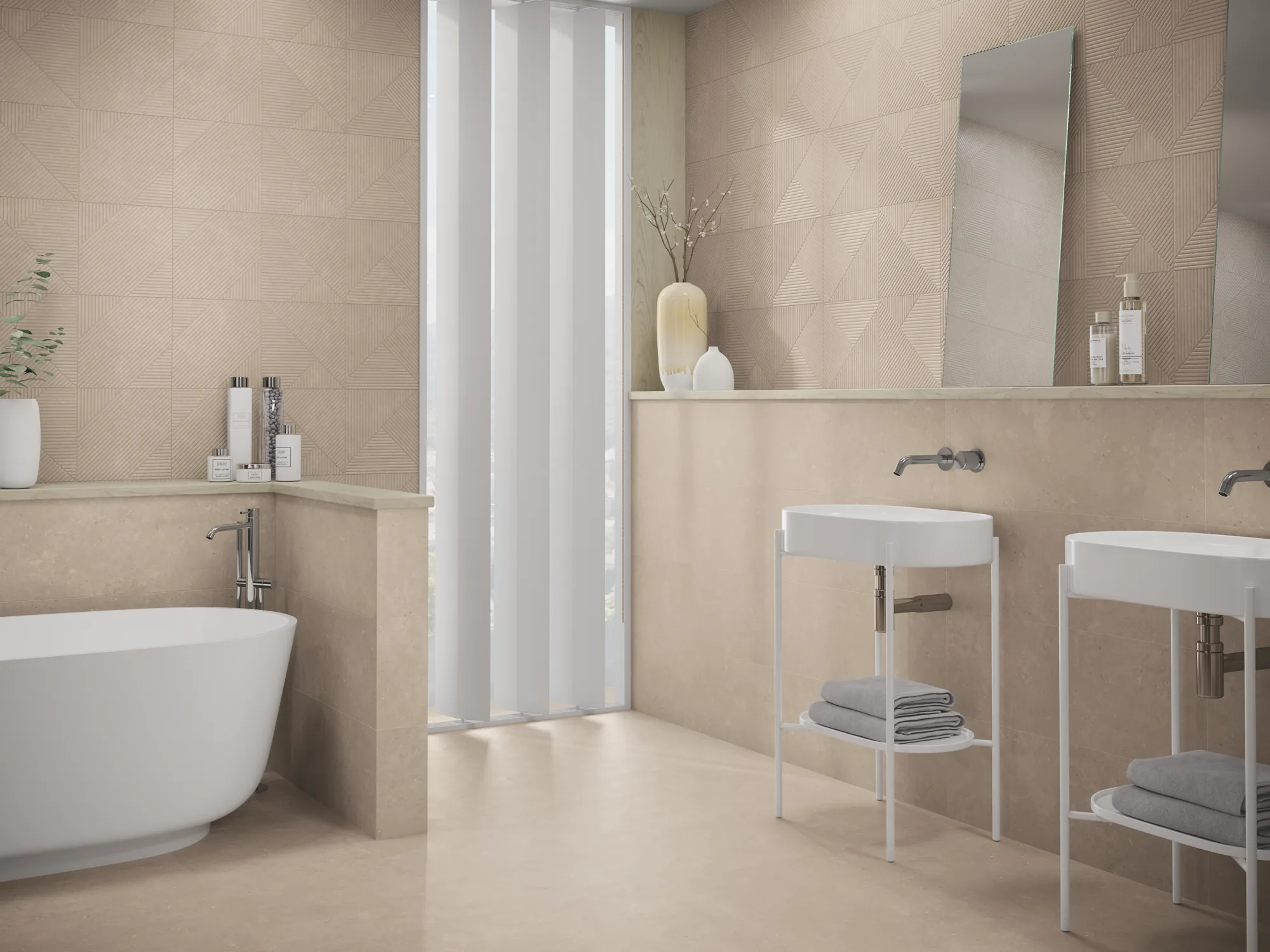 Elba 1859 Stone-Effect Porcelain Tile 1000x1000mm - Image 3