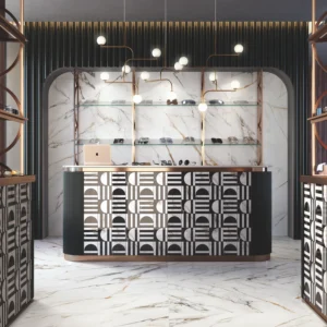 Firenze 1842 Marble-Effect Polished Porcelain Tile 1000x1000mm
