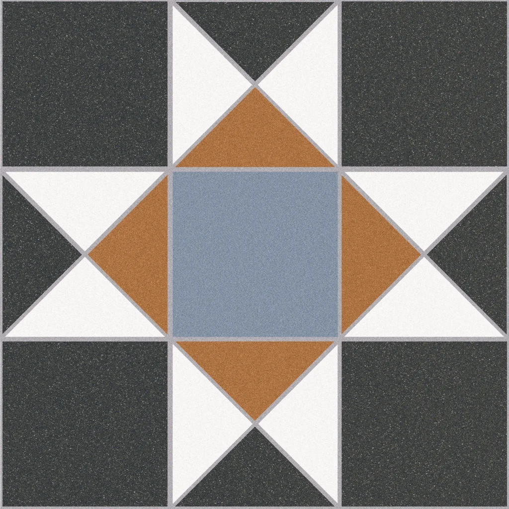 HV2 Hydraulic Patterned Porcelain Floor Tile 330x330mm