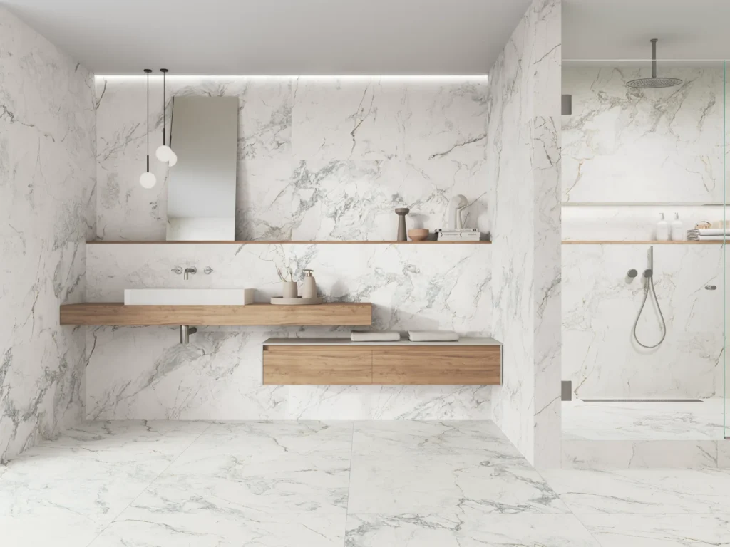 Iguazu 3302 White Stone-Effect Porcelain Tile 1475x640mm