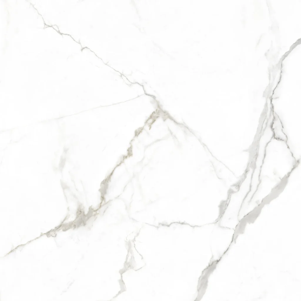 Lumiere White Marble-Effect Porcelain Tile 1000x1000mm