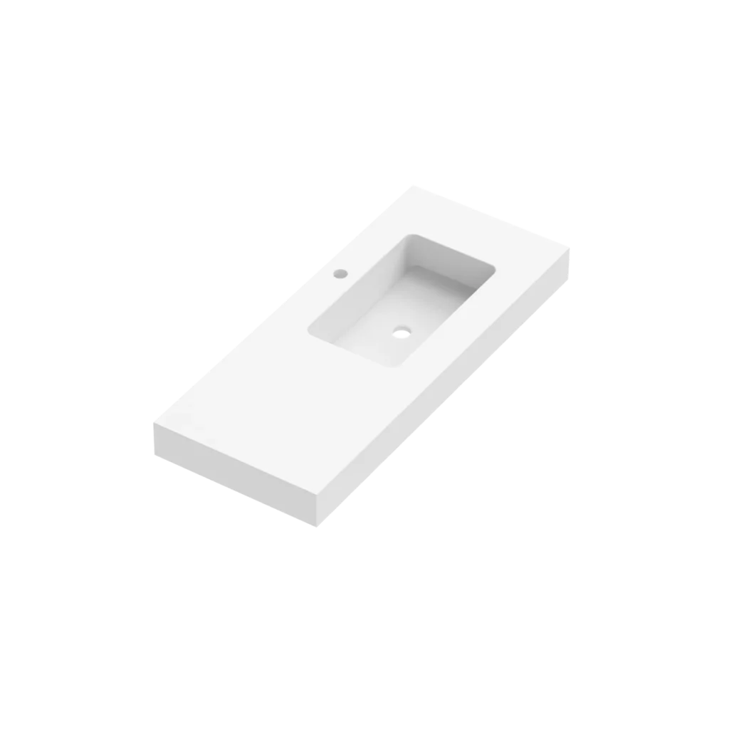 Mara Depth 46 Plinthed Washbasin 1 Sink Right 110cm