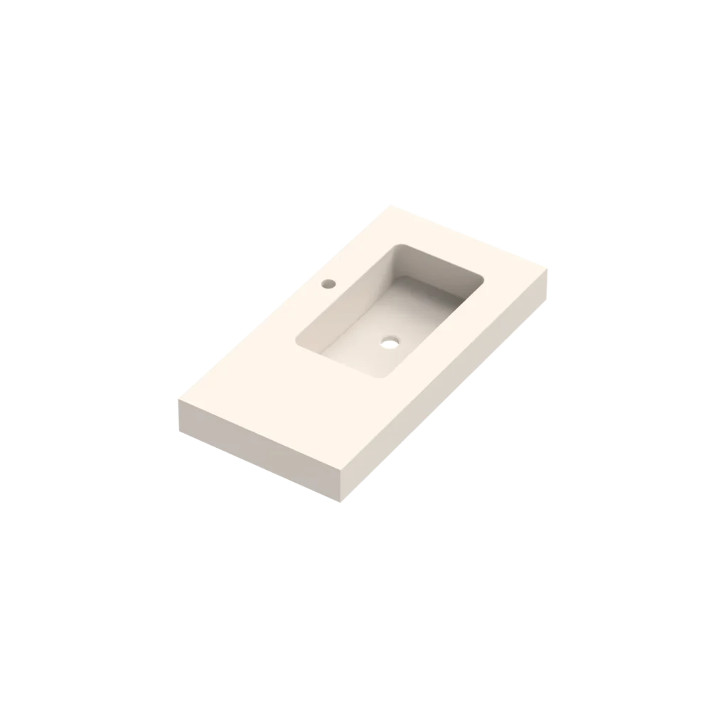 Mara Depth 46 Plinthed Washbasin 1 Sink Right 90cm