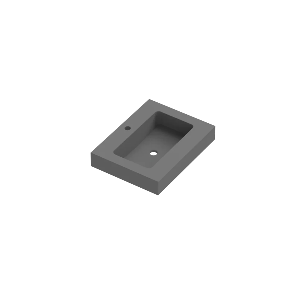 Mara Depth 46 Plinthed Washbasin 1 Sink Centred 60cm