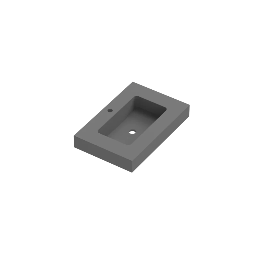 Mara Depth 46 Plinthed Washbasin 1 Sink Centred 70cm