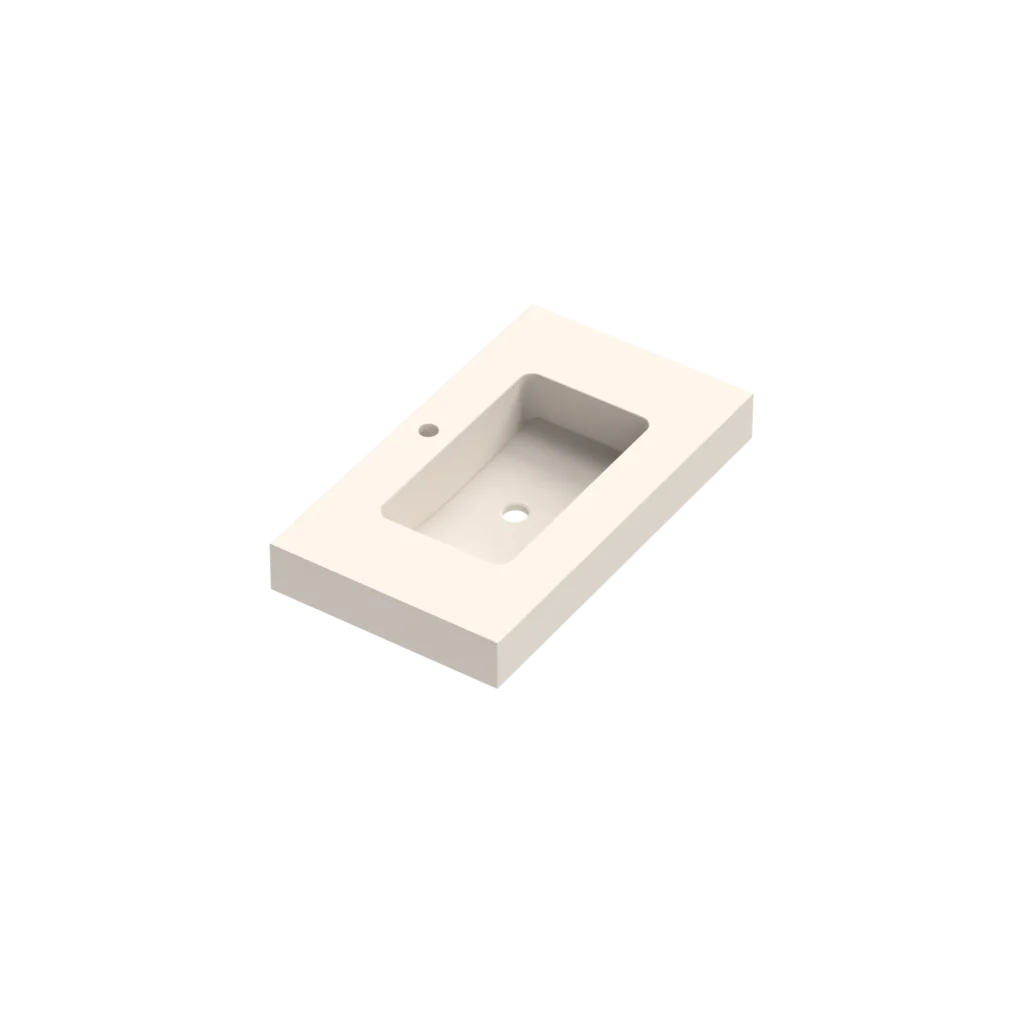 Mara Depth 46 Plinthed Washbasin 1 Sink Centred 80cm