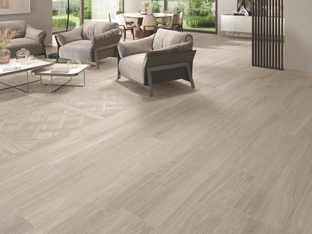Mississippi 1872 Walnut Wood-Effect Porcelain Tile 1000x1000mm