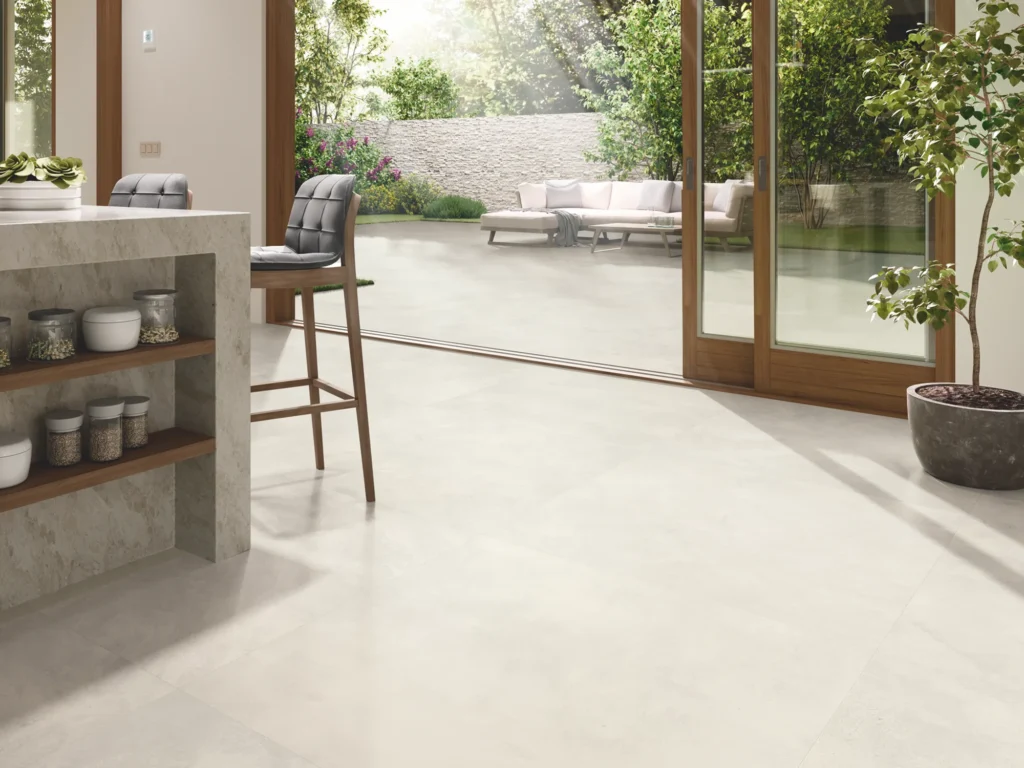 Newark 1860 Grey Concrete-Effect Porcelain Tile 1000x1000mm