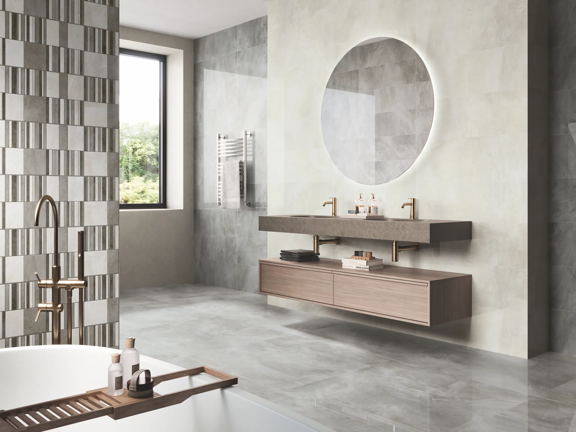 Nilo 1846 Marble-Effect Polished Porcelain Tile 980x980mm - Image 3