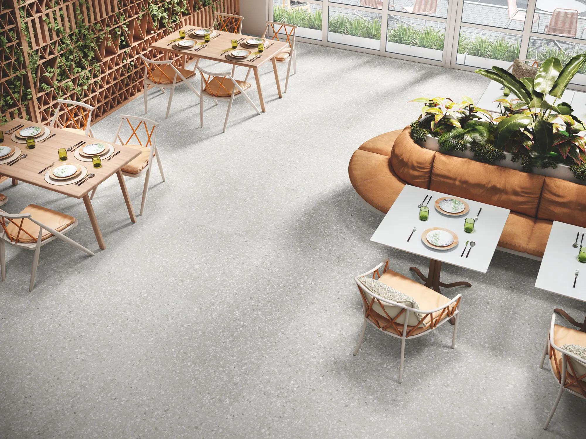 Obi 1855 Concrete-Effect Porcelain Tile 1000x1000mm - Image 2