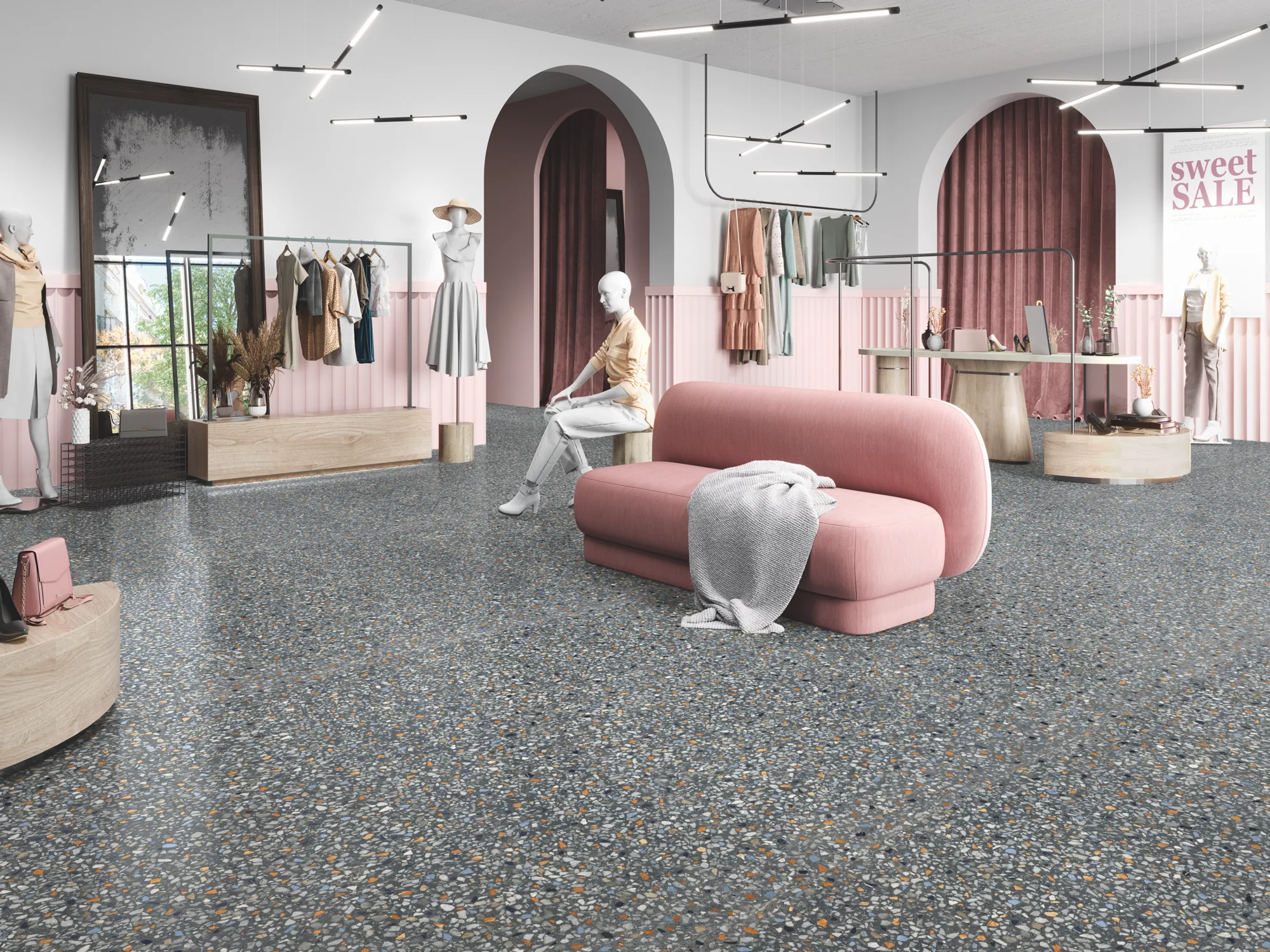 Palazzo 1862 Stone-Effect Porcelain Tile 1000x1000mm - Image 4