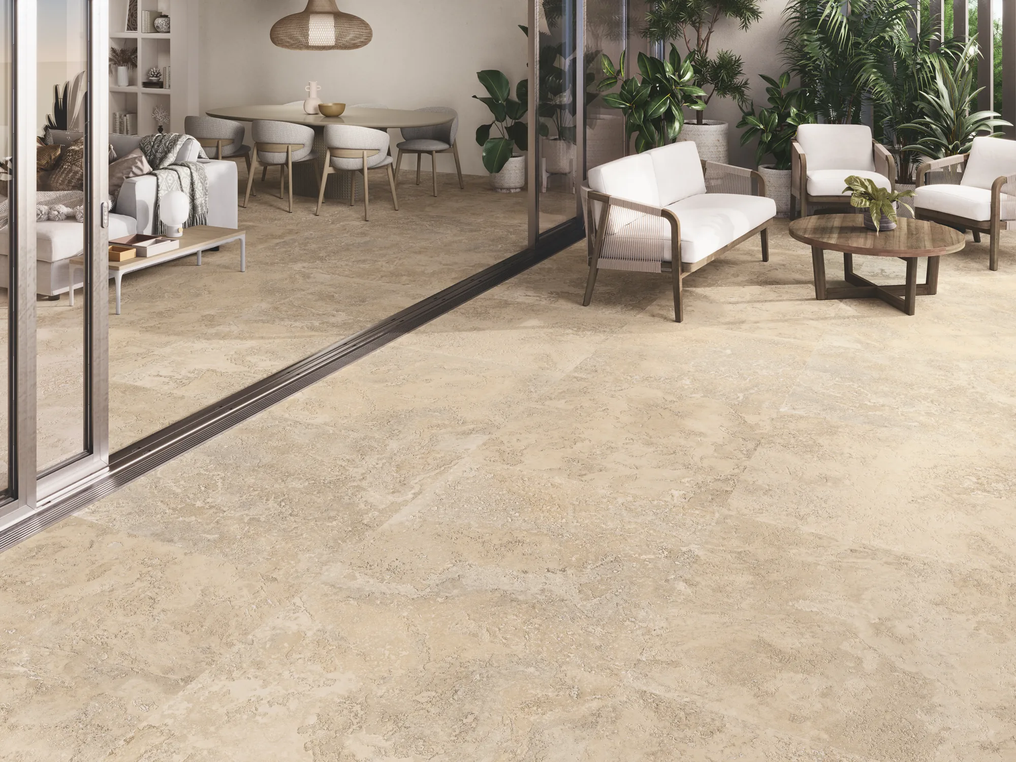 Rapolano 1867 Travertine-Effect Porcelain Tile 1000x1000mm - Image 5