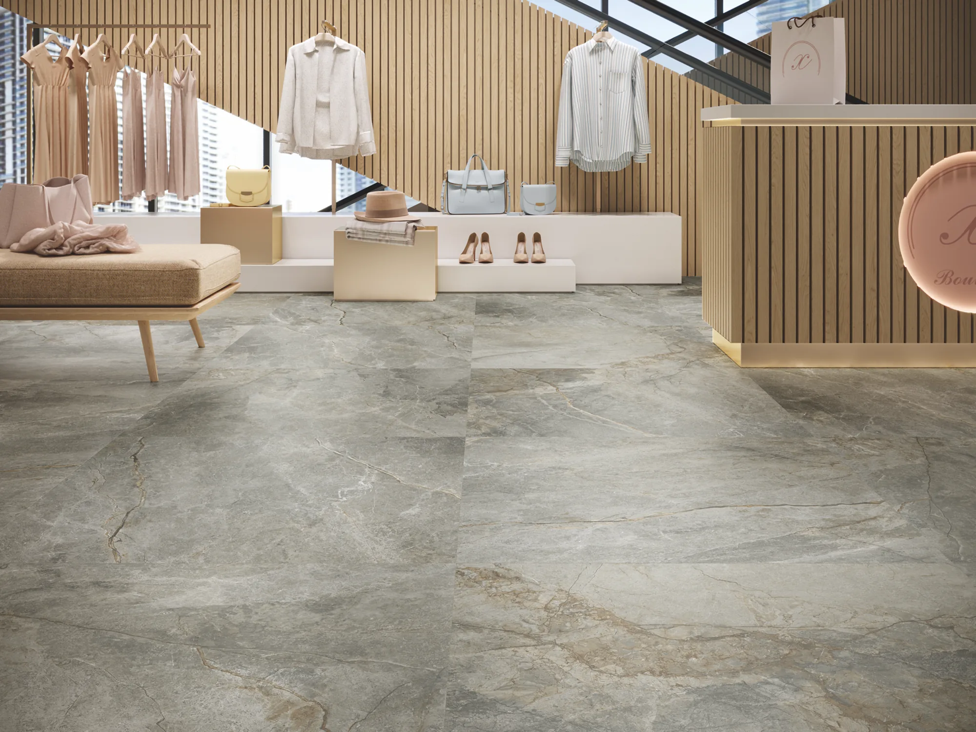 Tamesis 1850 Stone-Effect Porcelain Tile 1000x1000mm - Image 4