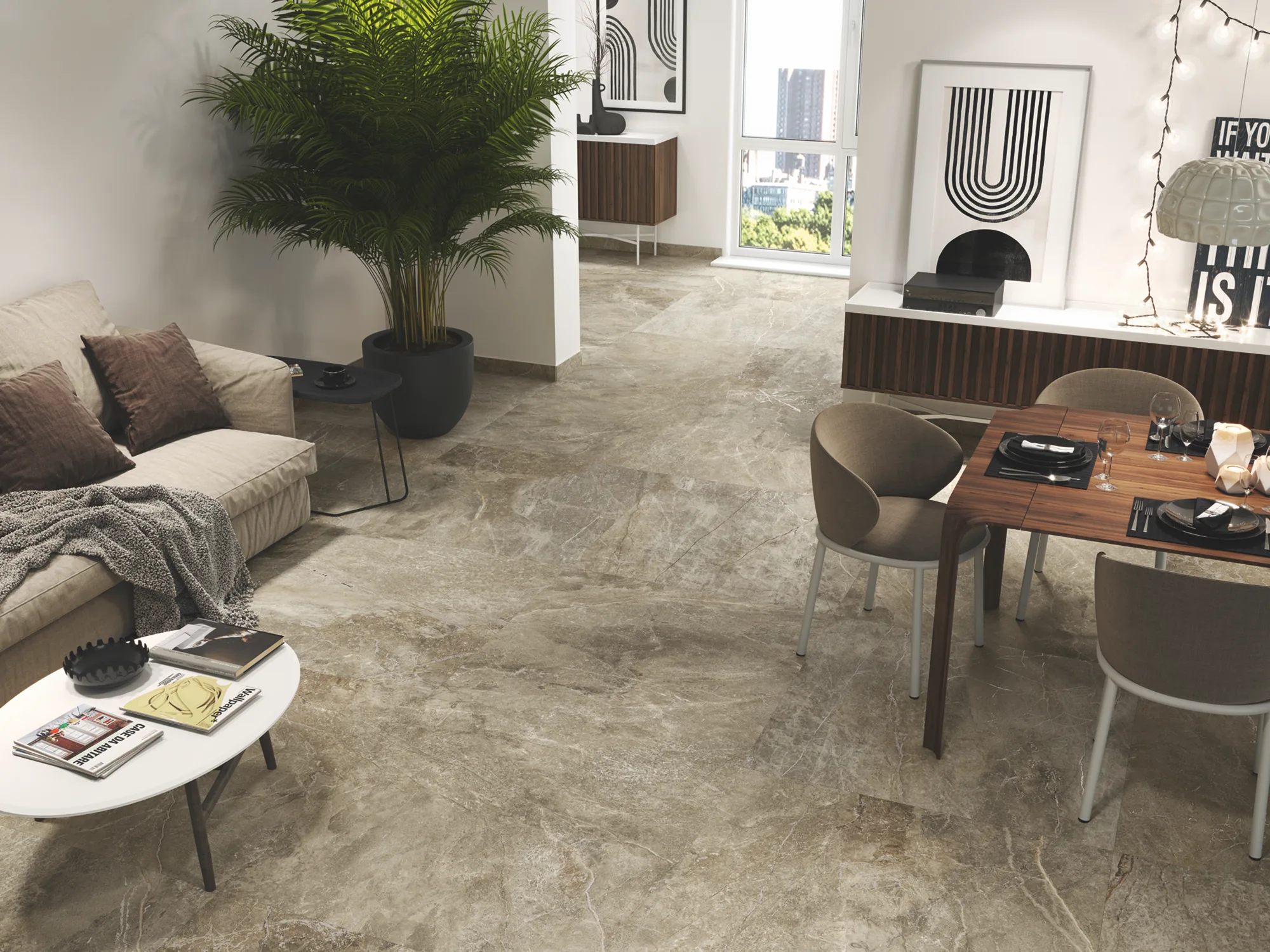 Tamesis 1850 Stone-Effect Porcelain Tile 1000x1000mm - Image 2
