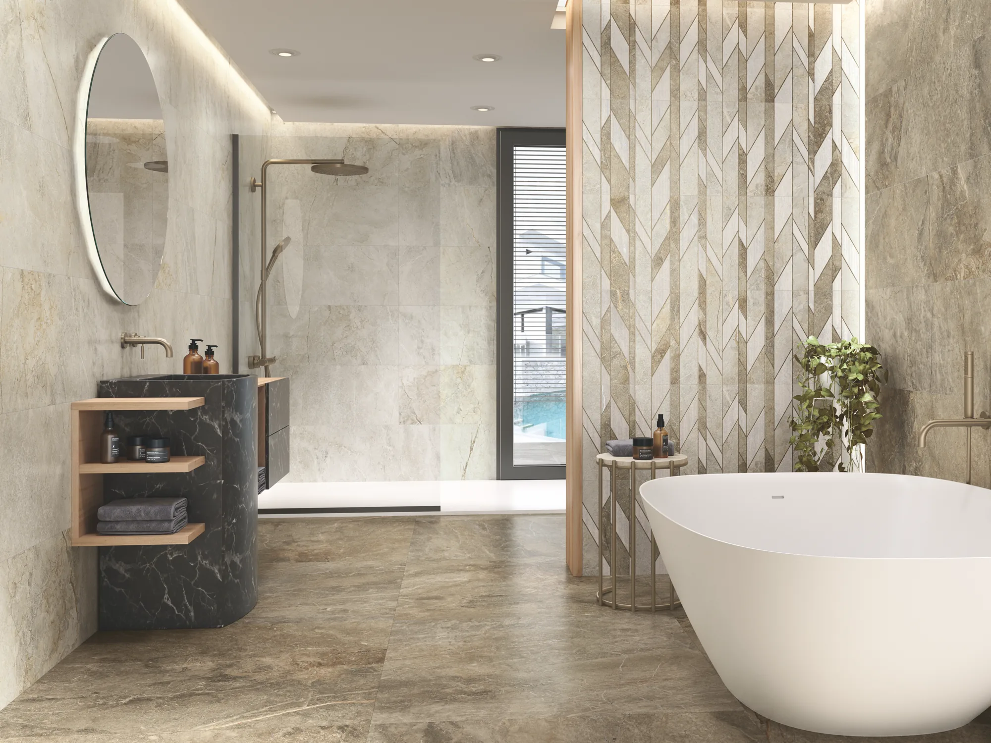 Tamesis 1850 Stone-Effect Porcelain Tile 1000x1000mm - Image 6
