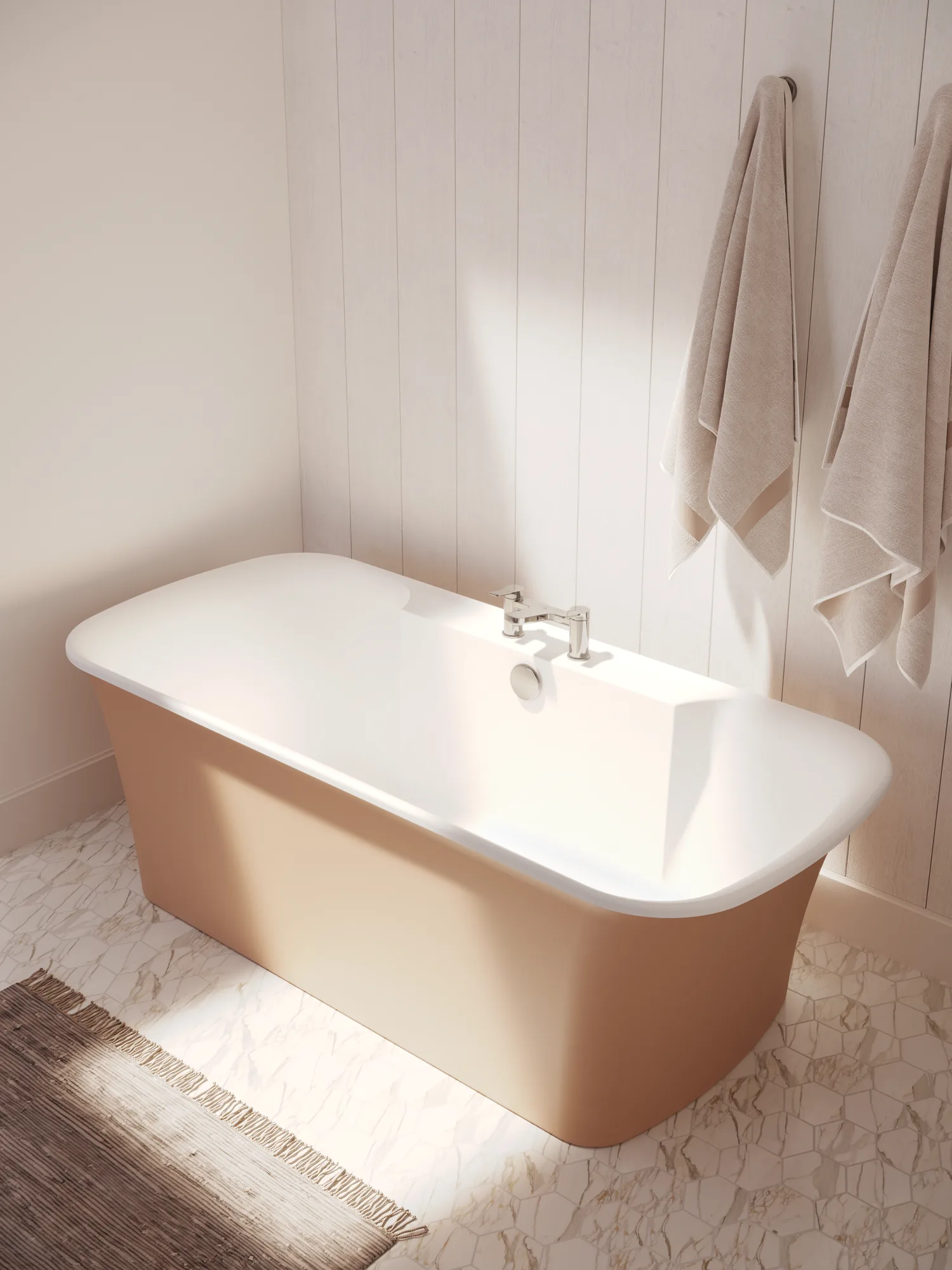 Essence II F/Standing Bath c/w ledge - Image 2
