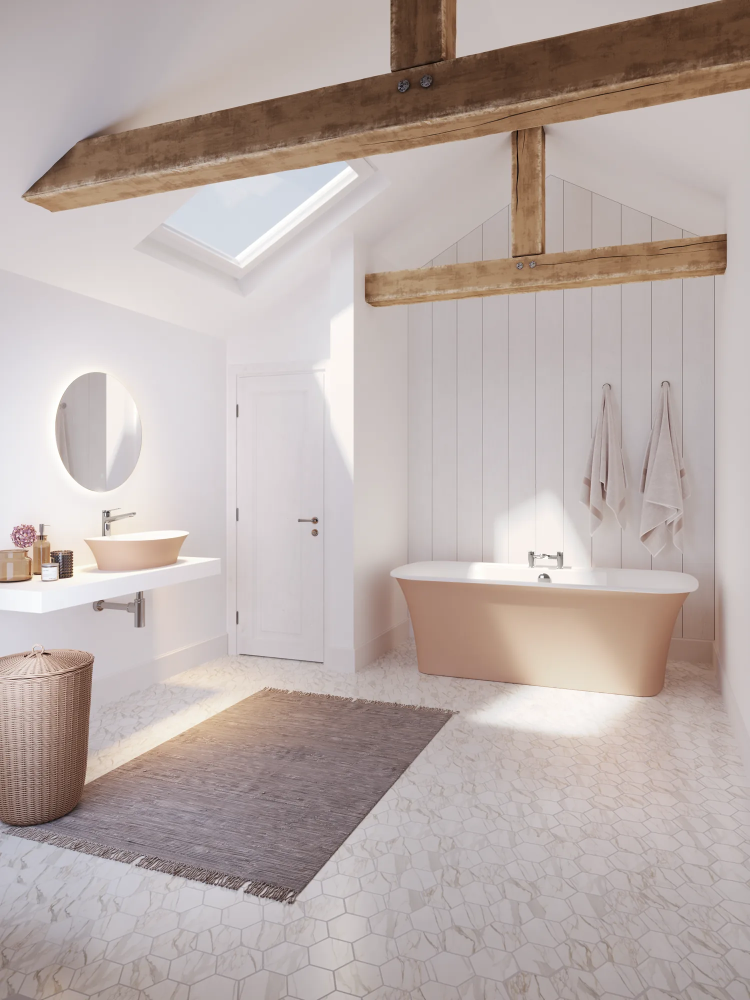 Essence II F/Standing Bath c/w ledge