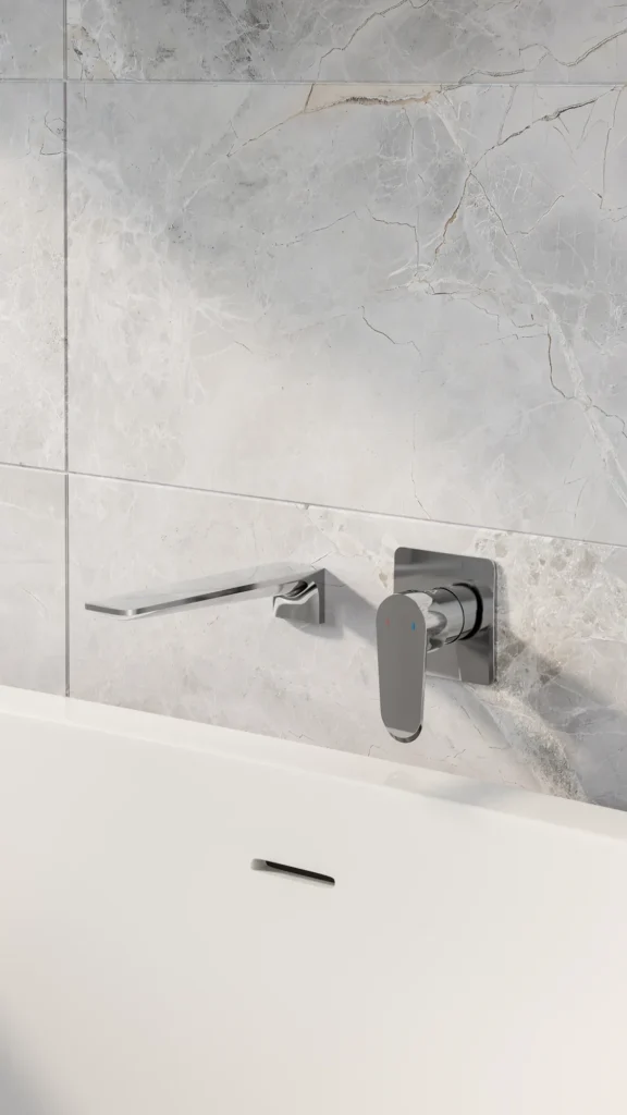 Linea wall mounted bath filler